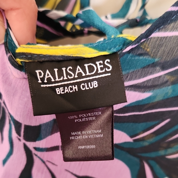 Women’s Tropical Leaf Swim Cover-Up - Picture 2 of 5